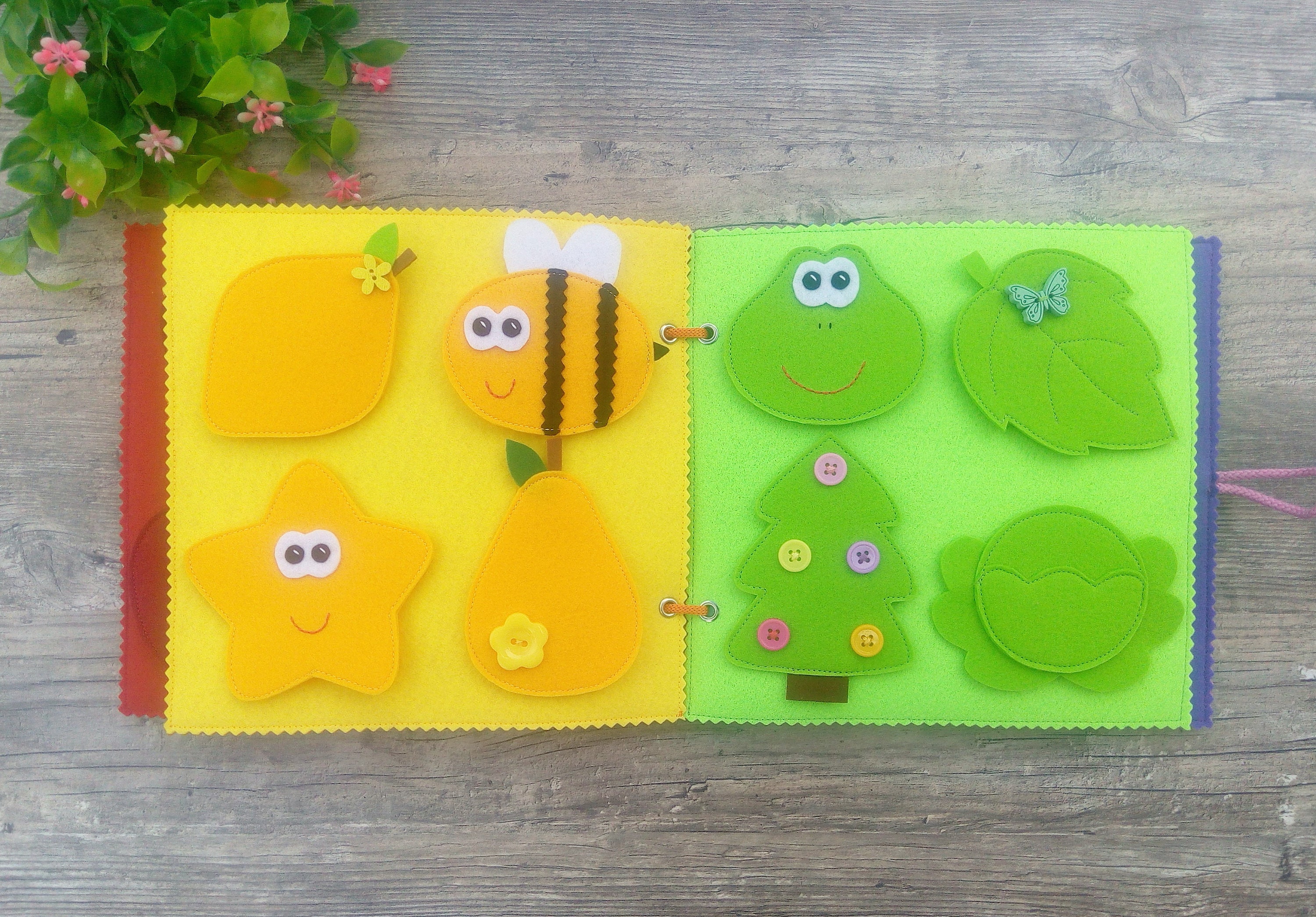 Learn Colors Quiet Book for toddler activity PDF Pattern | Etsy