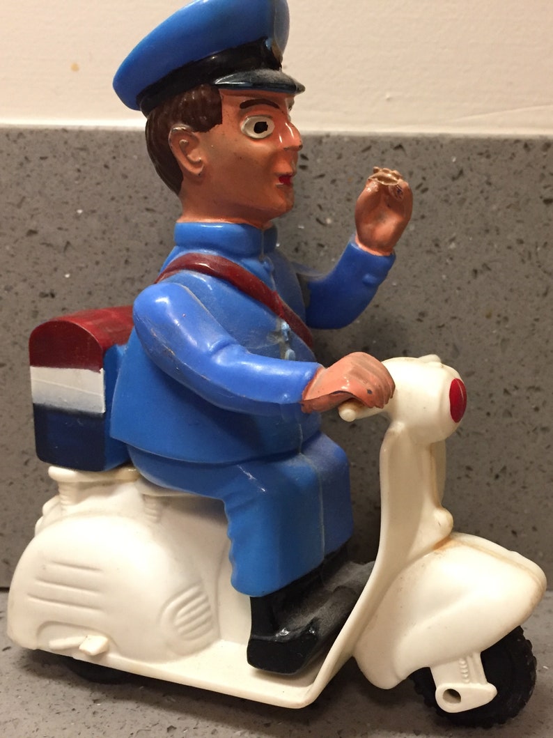 Vintage Mailman Vespa Plastic Scooter Toy Etsy