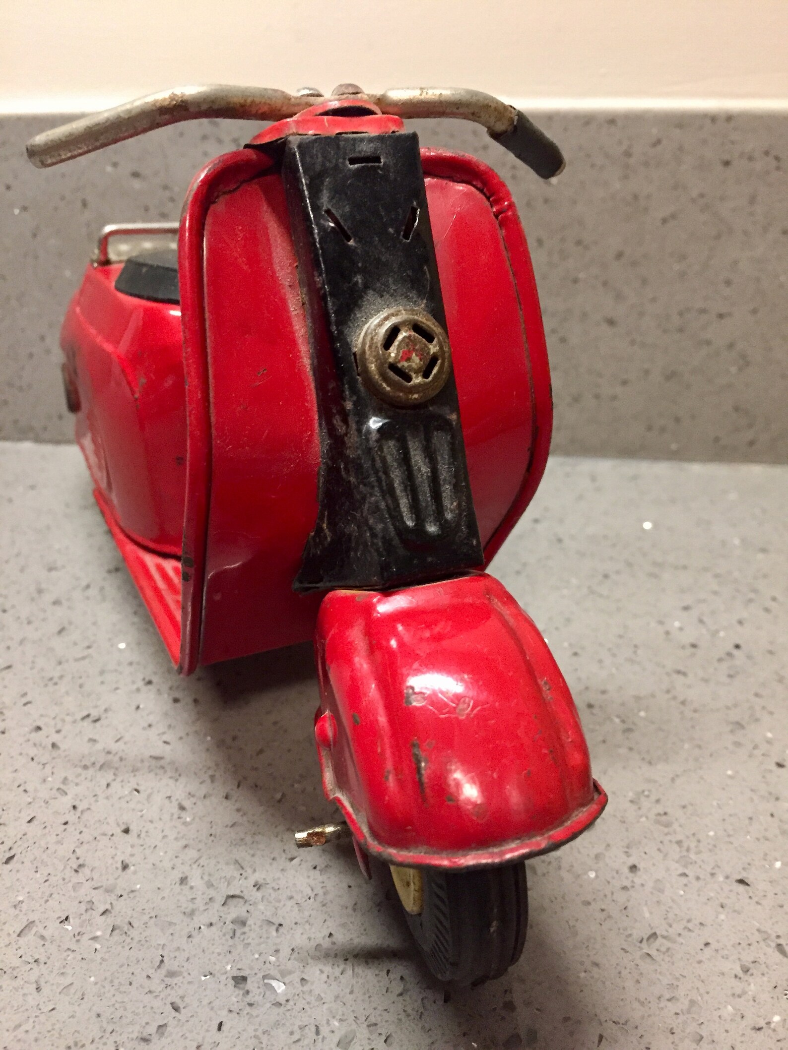 Vintage Tin Toy Scooter Silver Pigeon Vespa Lambretta Etsy