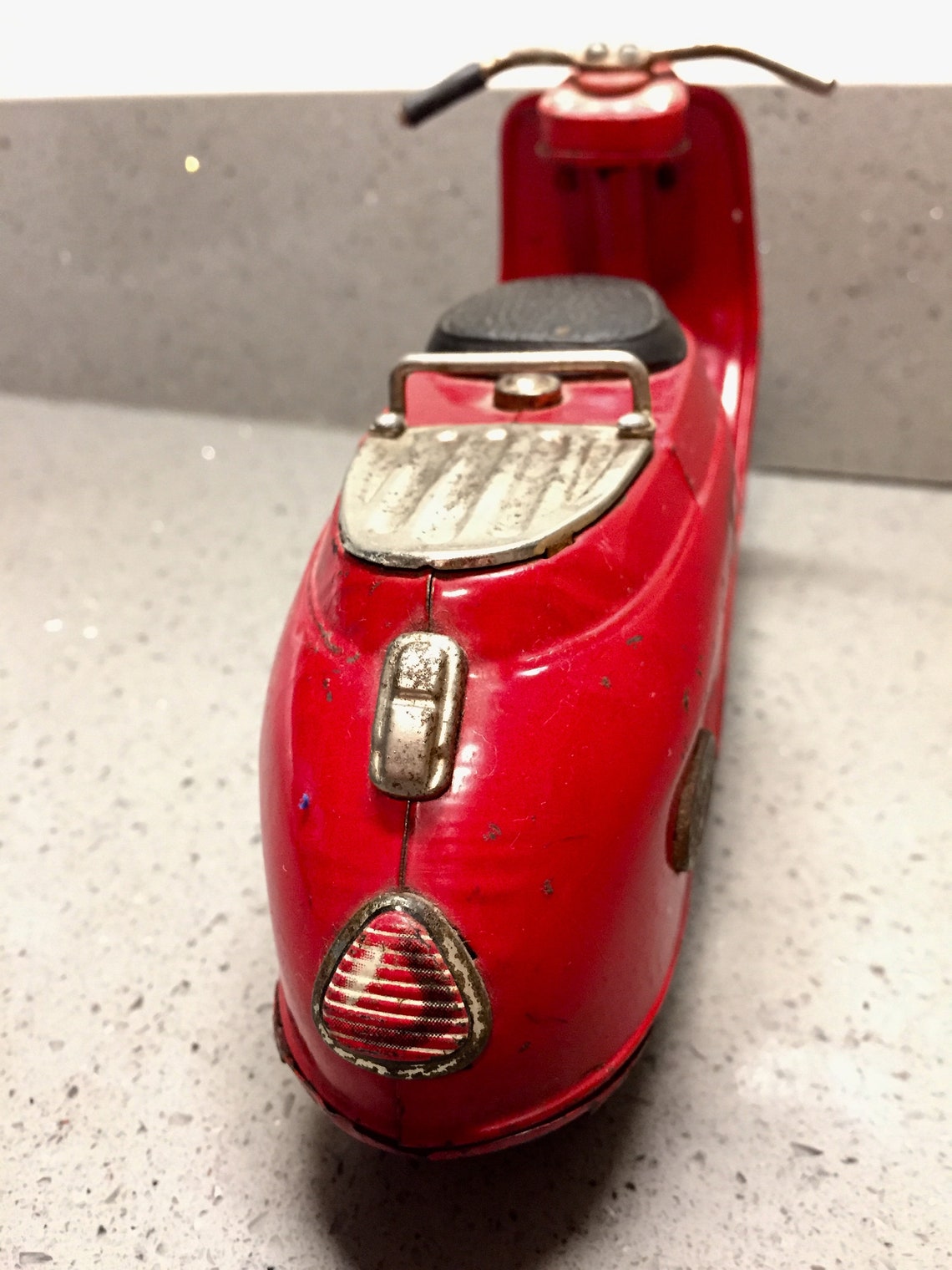 Vintage Tin Toy Scooter Silver Pigeon Vespa Lambretta Etsy