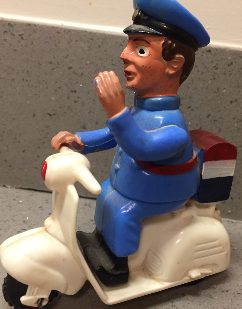 Vintage Mailman Vespa Plastic Scooter Toy Etsy