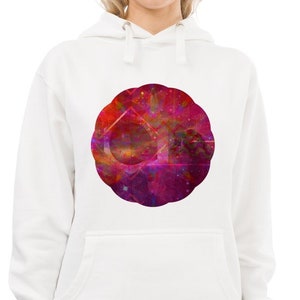 Extempore Escapade - Visionary, Psychedelic, Trippy, Galaxy, Planets, Space, Galactic, Unisex, Premium, Cotton Heritage, Hoodie