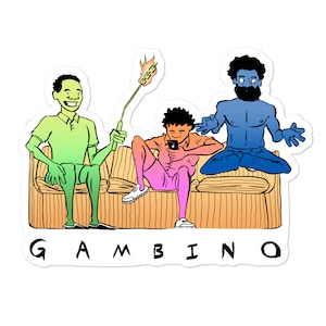 Gambinos auf einem Couch-Aufkleber