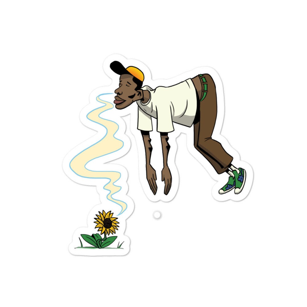 Flower Boy Character Sticker Etsy