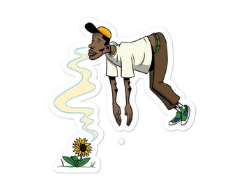 Flower Boy Character Sticker