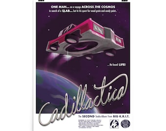 Cadillactica Retro Movie Poster