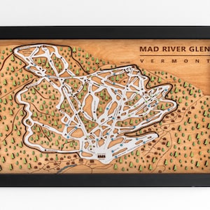 Original Mad River Glen | Mountain Art | Fayston Vermont | Skier Snowboarder Gift | Vermont Home Decor | Ski House