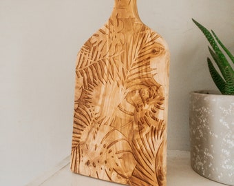 Tabla de paddle con estampado de madera de olivo