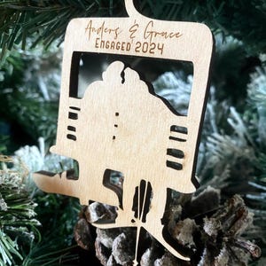 Adorno de esquiador / Decoración de montaña / Decoración de esquí / Navidad rústica