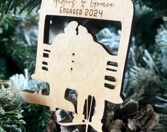 Adorno de esquiador / Decoración de montaña / Decoración de esquí / Navidad rústica