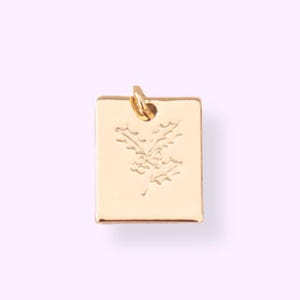 December Birthday Holly Flower Charm, Birth Month Flower Pendant, Add A Charm, Dainty Jewelry Charm Gift Under 20, Gold Everyday Charm Gift