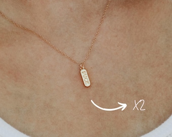 Fuck Charm Necklace Set of Two | Best Friend Necklace | Gold Filled or Sterling Silver | Funny Gift for Her | Dainty Minimalist Jewelry