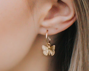 silver earrings Crochet butterfly earrings drop earrings butterfly dangle earrings butterfly earrings girl earrings