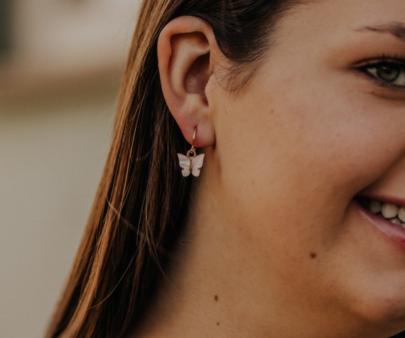 Little 2024 butterfly earrings
