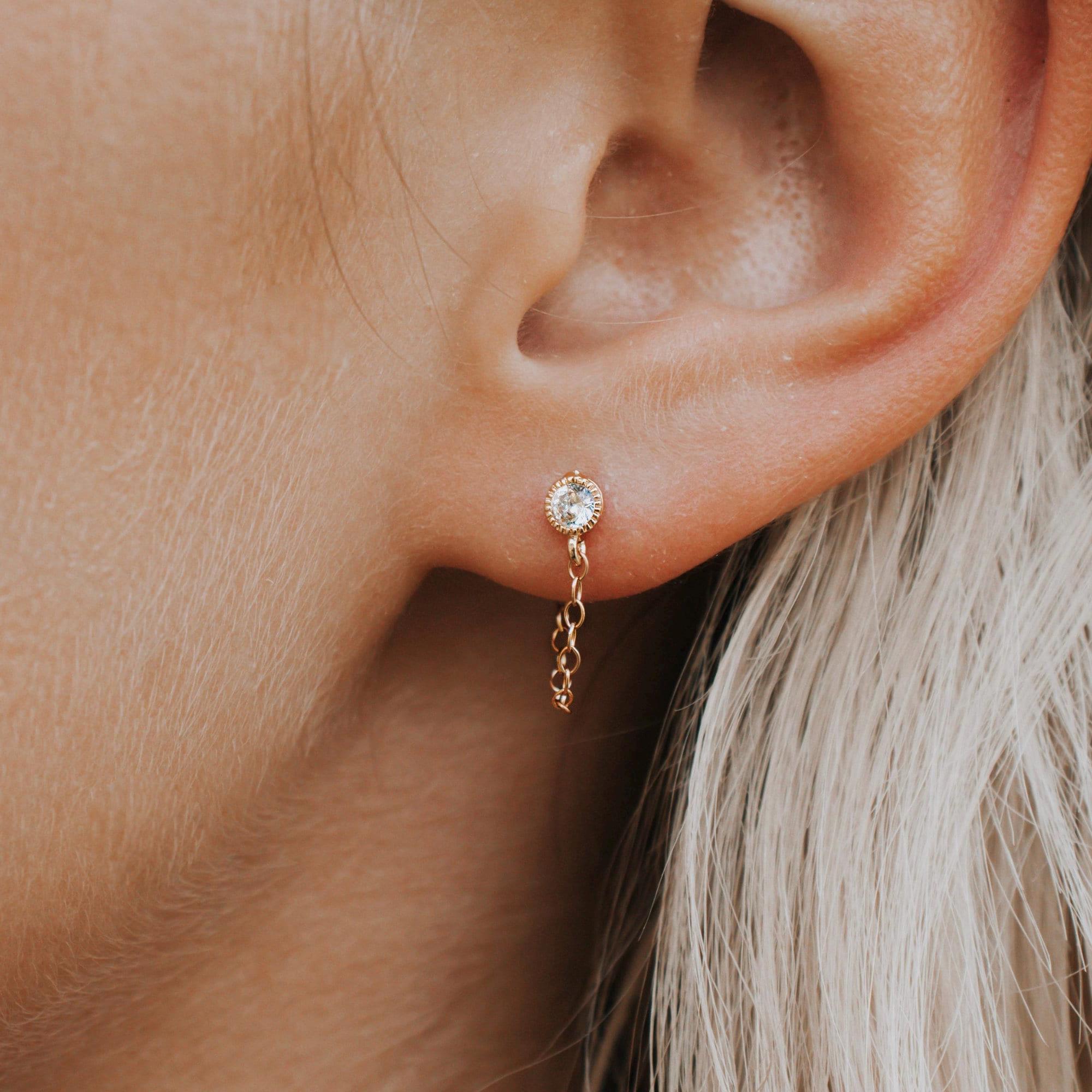 ピアス LAZY DAWN circle chain point earring BX849_YL5433