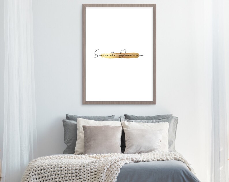 Sweet Dreams Digital Print Wall Decor Print Modern Home Etsy
