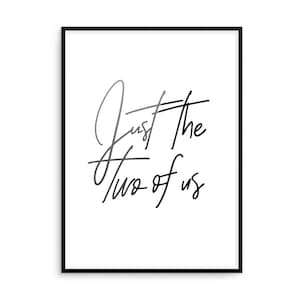 Just the Two of Us, Wall Decor, Print, Modern, Contemporary, Chic, Office Decor, Home Decor, Decor