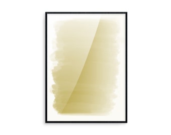 Trazos amarillos impresión digital, decoración de la pared, impresión, contemporáneo