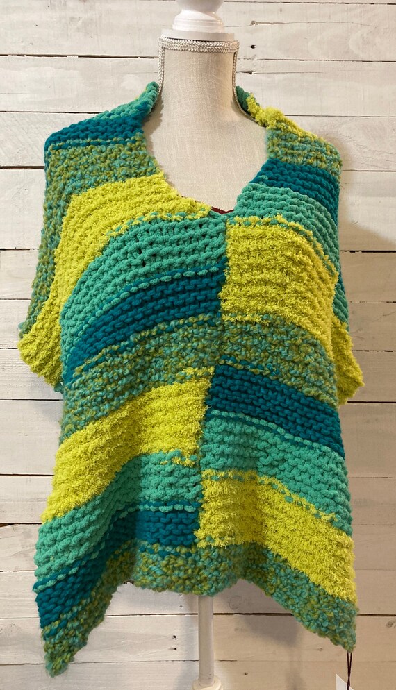 Handmade warm travel ponchos