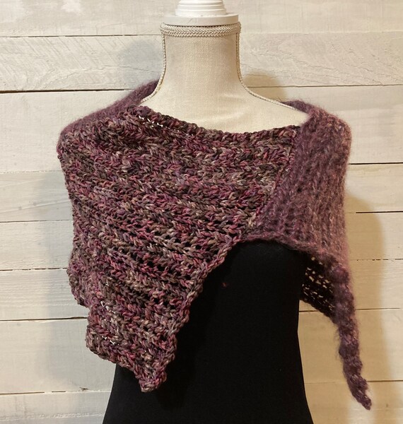 Little Chevron Striped Poncho