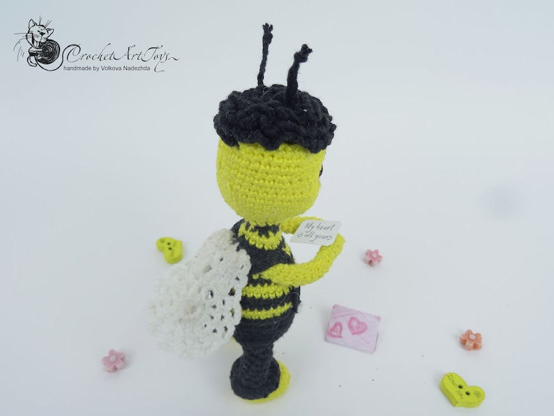 crochet bee pattern valentines day bee keeper gift stuffed bumble bee decorations happy bee day amigurumi pattern bumblebee plushie pattern