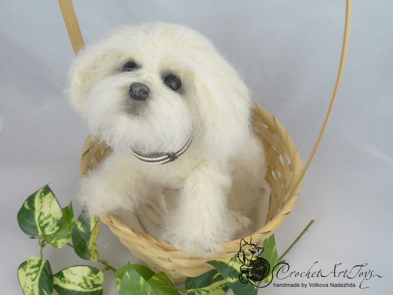 Maltese lovers gifts maltese realistic puppy dog plush toy Etsy