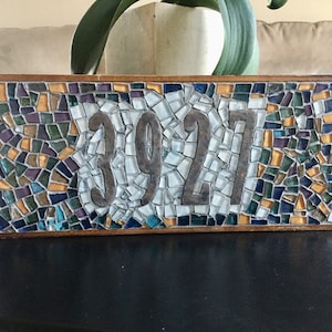 Mosaic Address Sign image 1