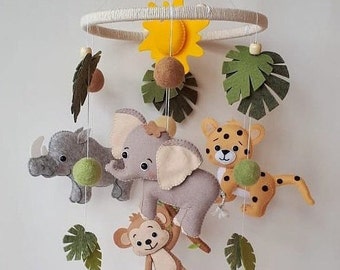 rainforest cot mobile