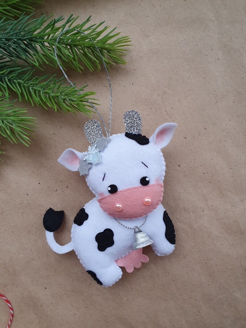 Cow christmas ornaments farm decor Christmas tree ornament Etsy