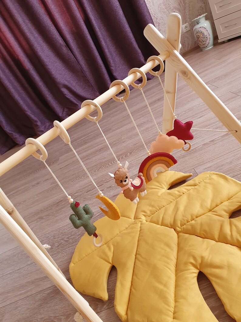 Baby Play Gym Natural Wood Play Gym for Babу Wooden Baby Gym Etsy