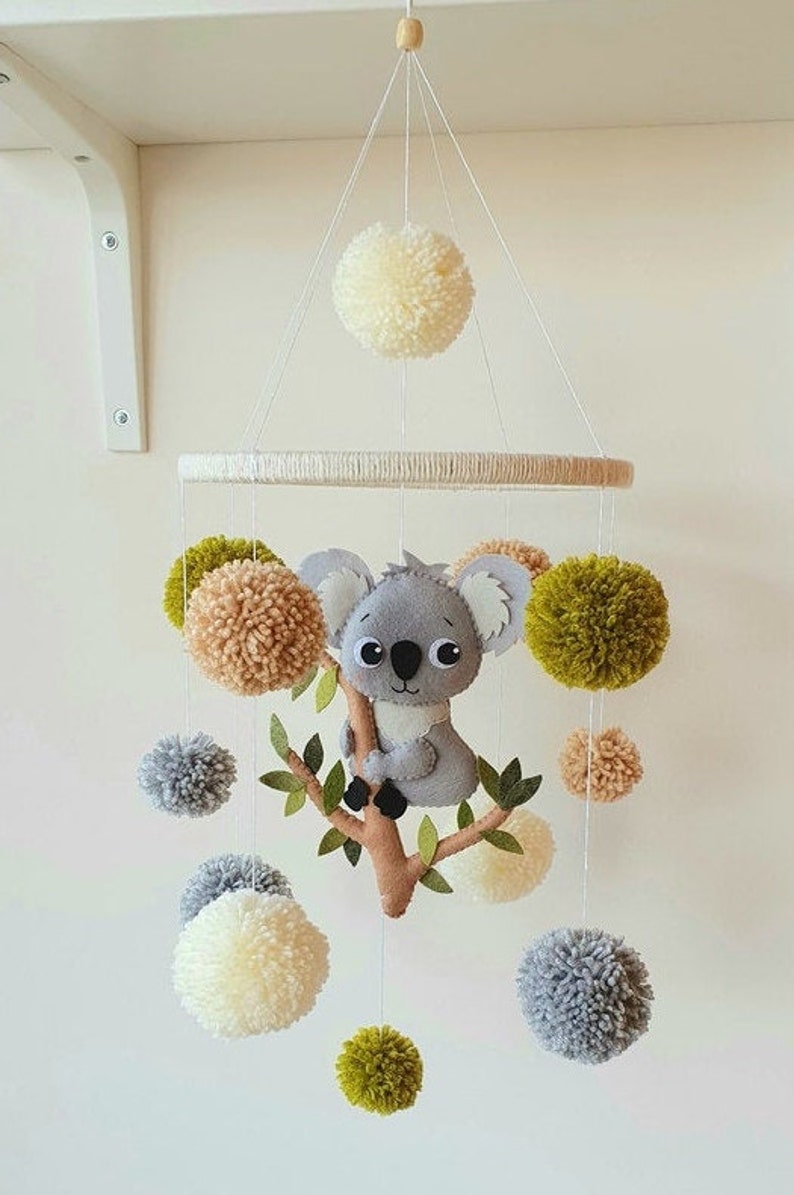 Koala Baby Mobile koala Modern mobile Boy crib mobile girl Etsy