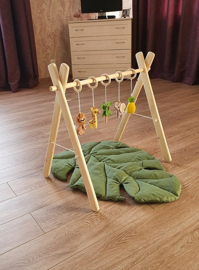 Wooden Baby Play Gym safari gym toys baby gym with or Etsy