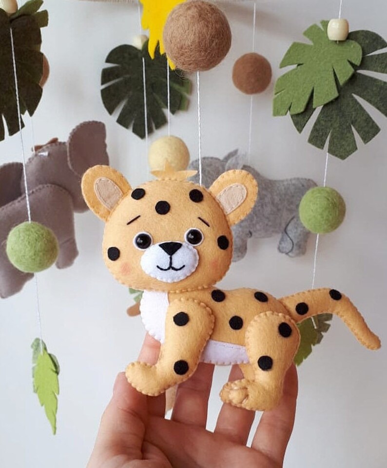 Jungle mobile safari baby mobiles baby animals mobiles Etsy
