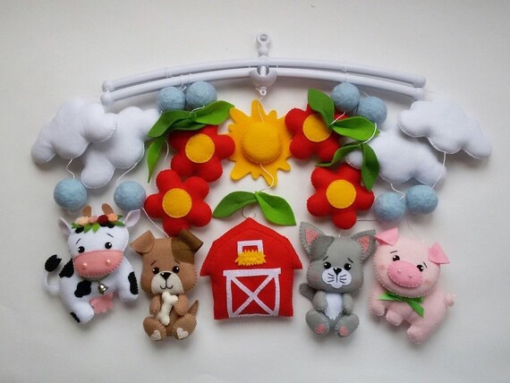 farm animal mobile crib