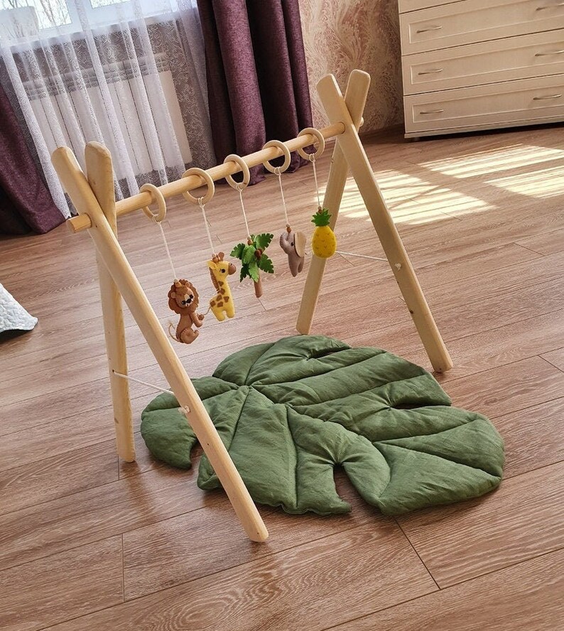 Wooden Baby Play Gym safari gym toys baby gym with or Etsy