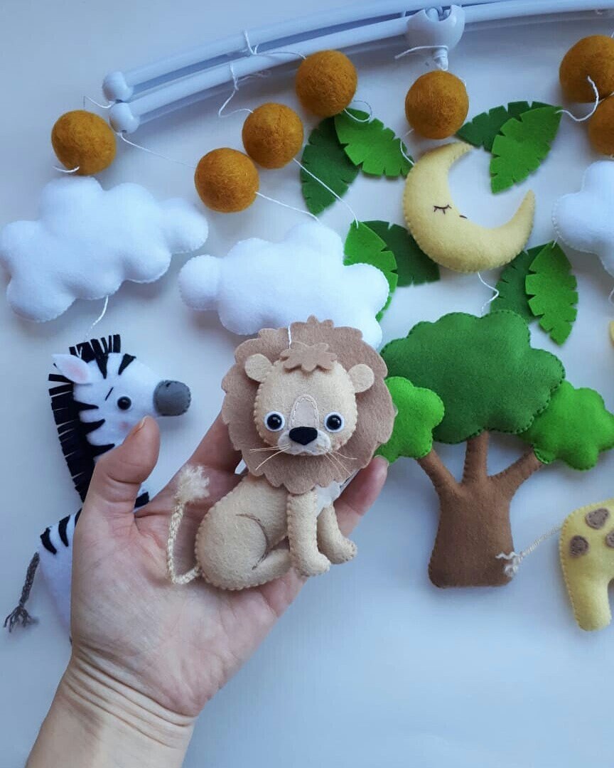 Baby mobiles safari baby mobiles baby animals mobiles Etsy