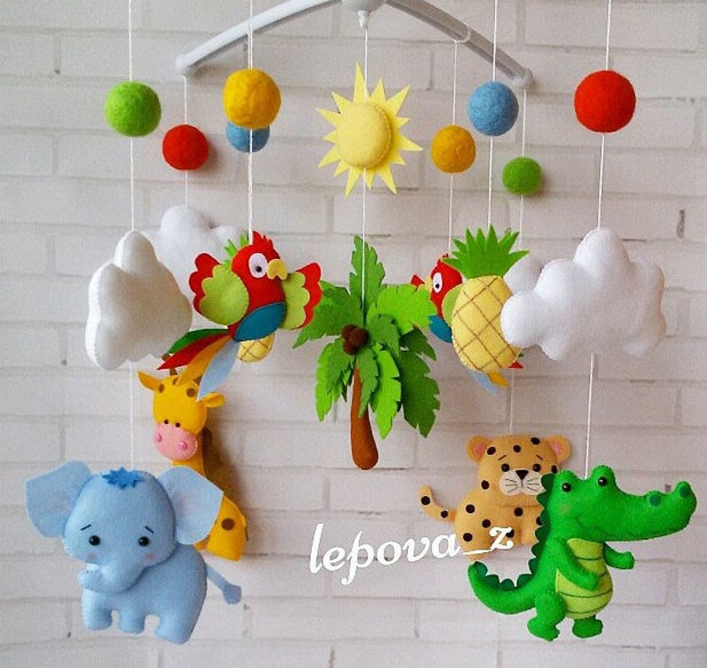 Baby mobiles safari baby mobiles baby animals mobiles Etsy