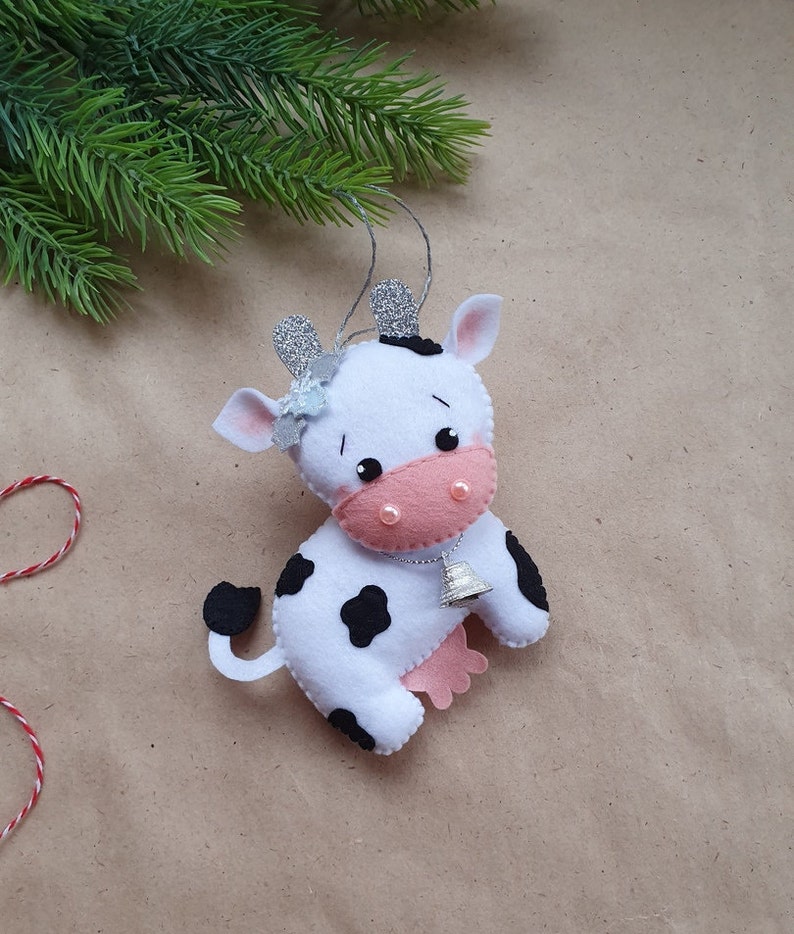 Cow Christmas Ornaments 