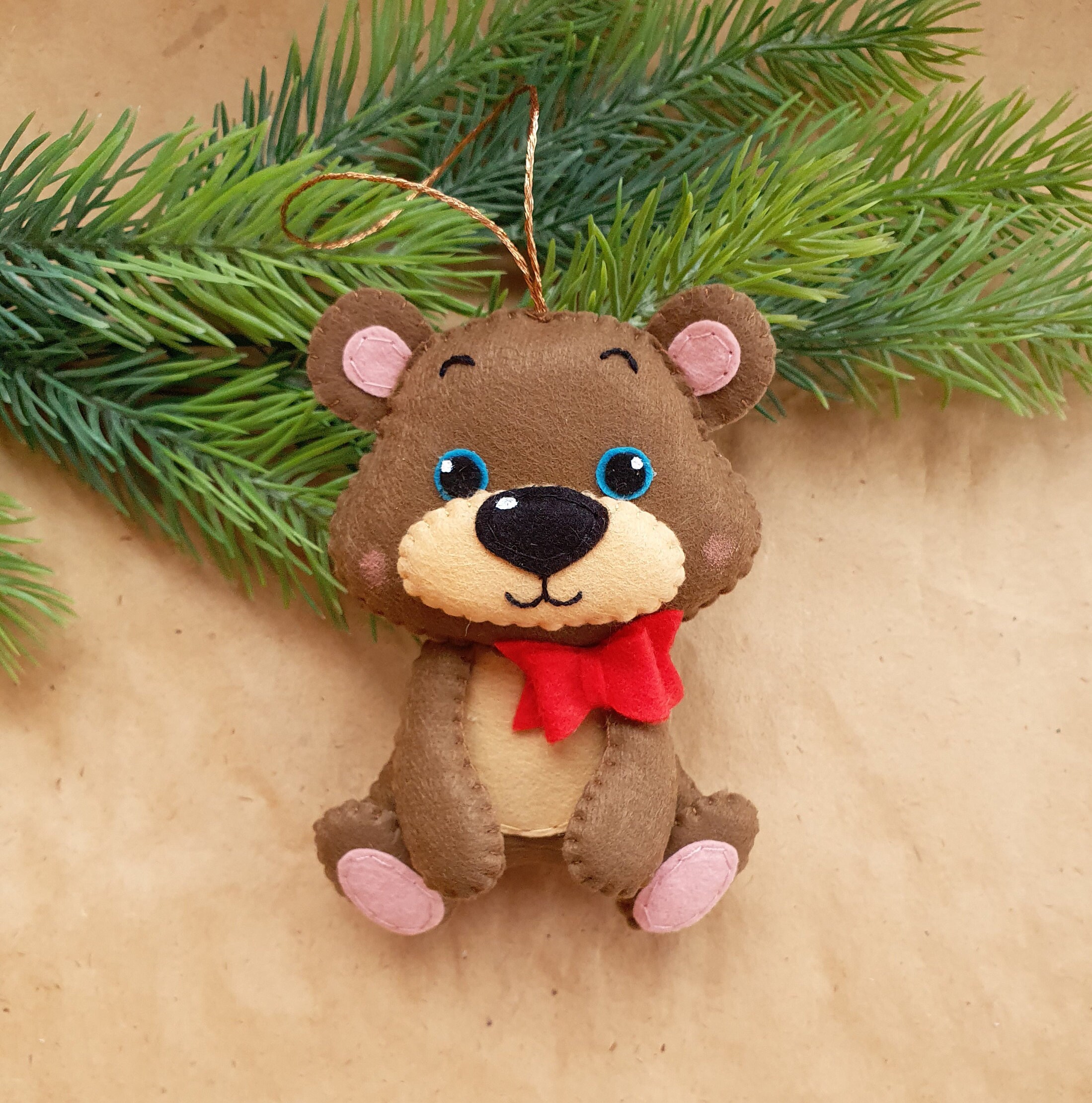 Bear Christmas ornaments Christmas tree ornament decor New | Etsy