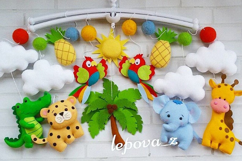 Baby mobiles safari baby mobiles baby animals mobiles Etsy