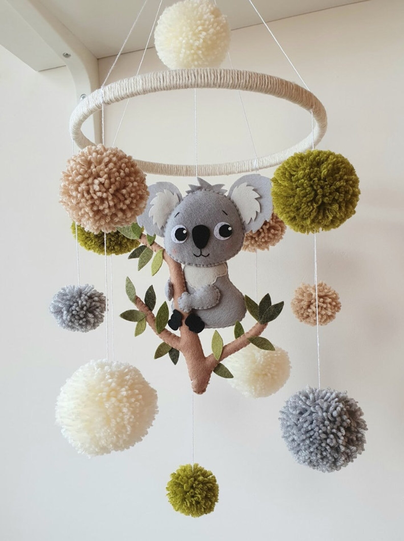 Koala Baby Mobile koala Modern mobile Boy crib mobile girl Etsy