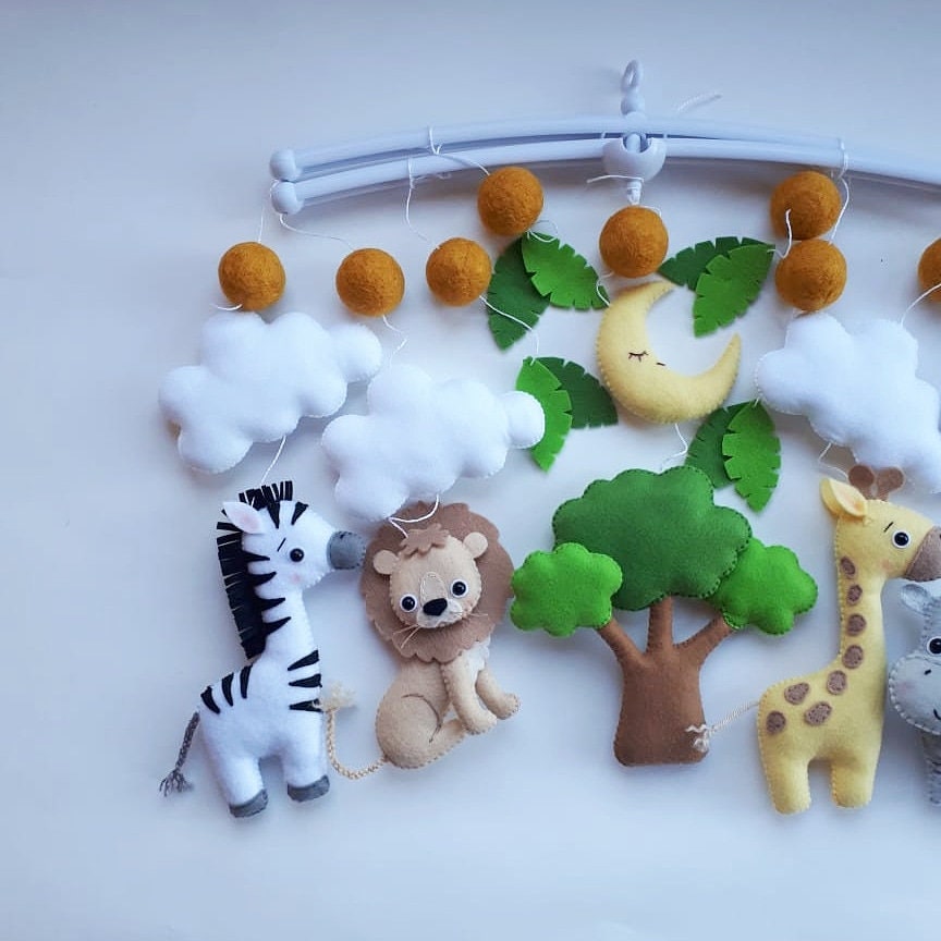 Baby mobiles safari baby mobiles baby animals mobiles Etsy