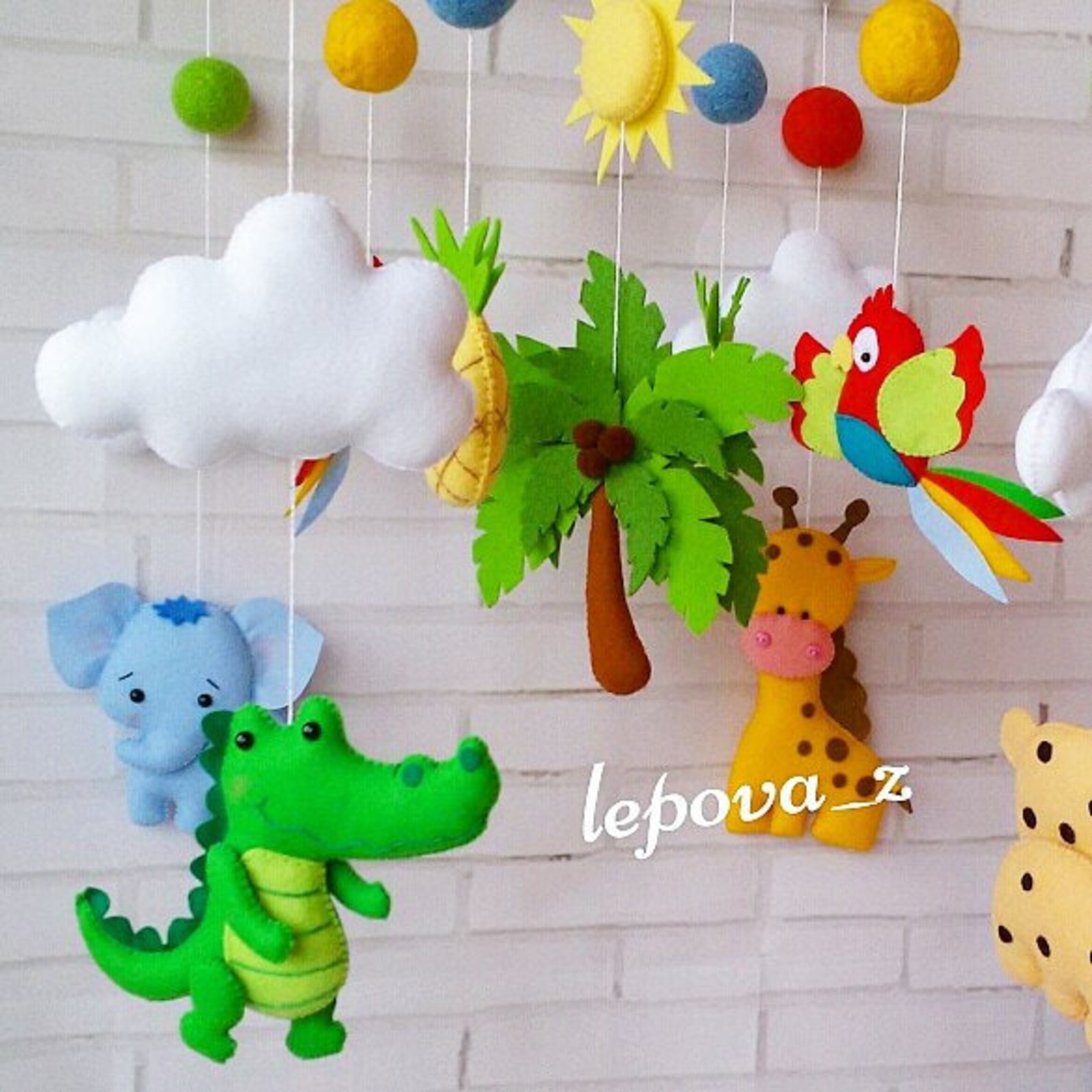 Baby mobiles safari baby mobiles baby animals mobiles Etsy