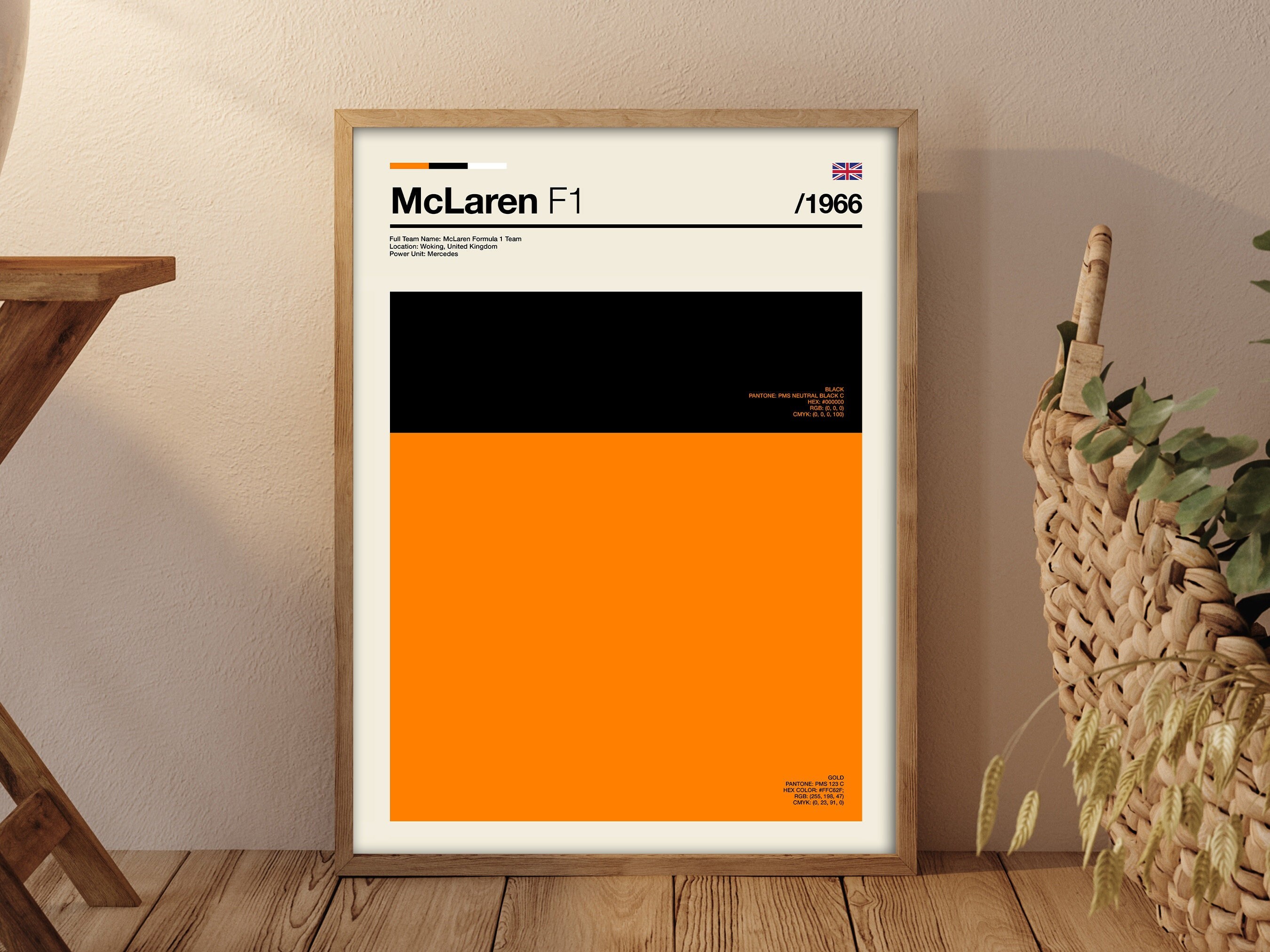 Mclaren F1 Color Swatch Print Mclaren F1 Poster Mclaren F1 - Etsy