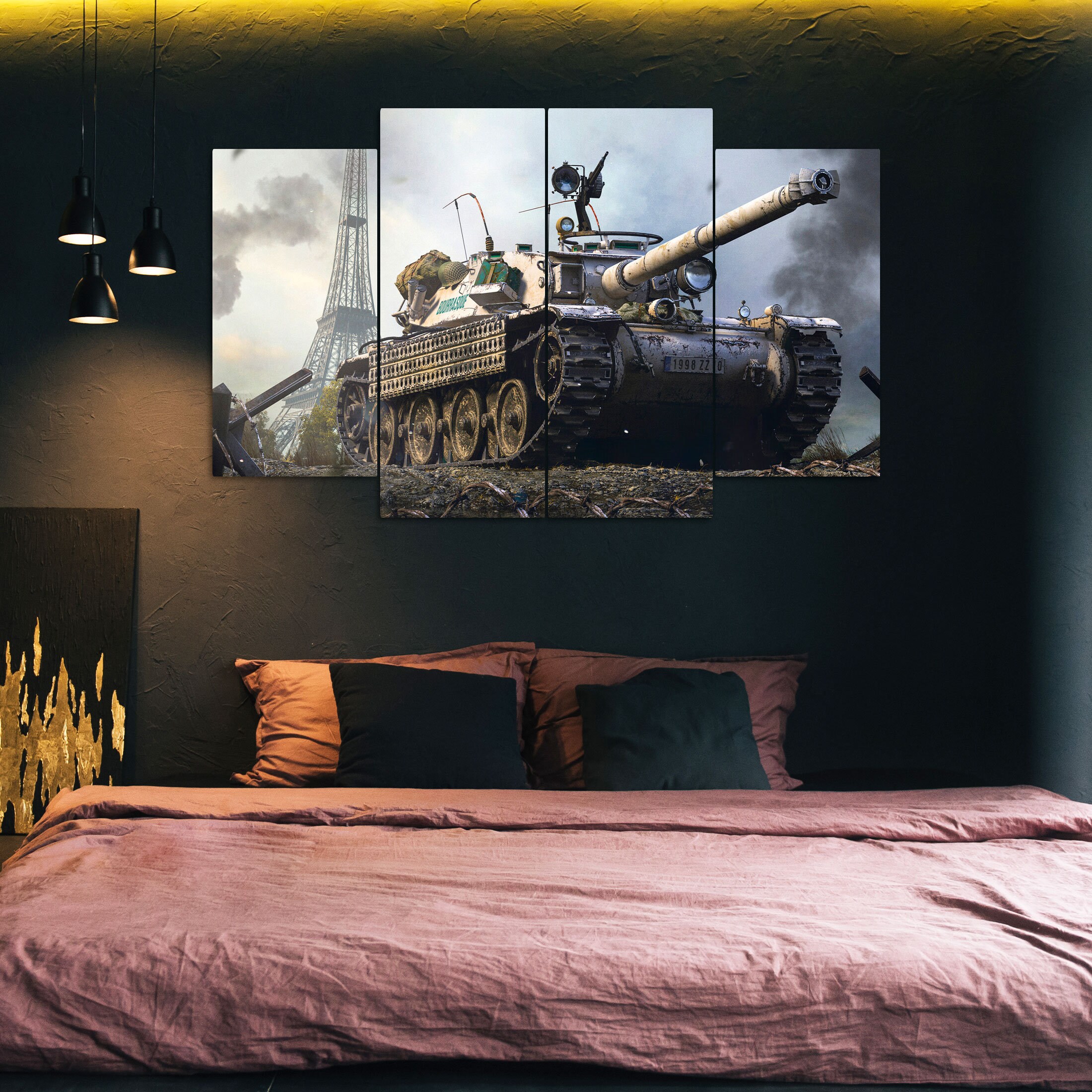 War wall decor Tank posters Military canvas Military Etsy