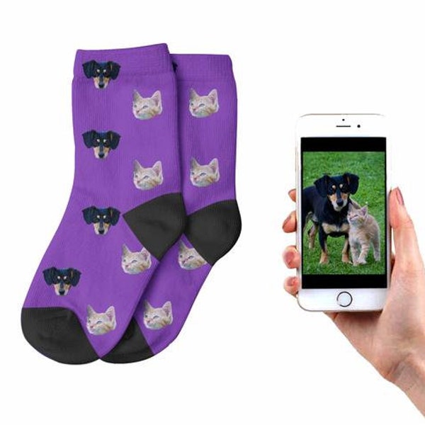 Your Pet on Socks Etsy