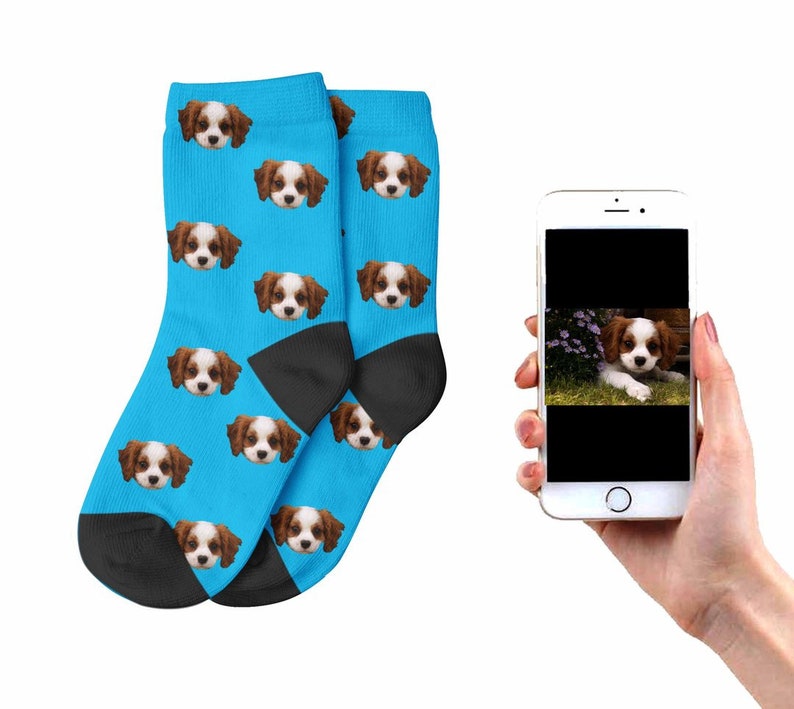 Message Us A Photo Of Your Dog With Your Order Kids Dog Socks Socks With Your Dogs Face On