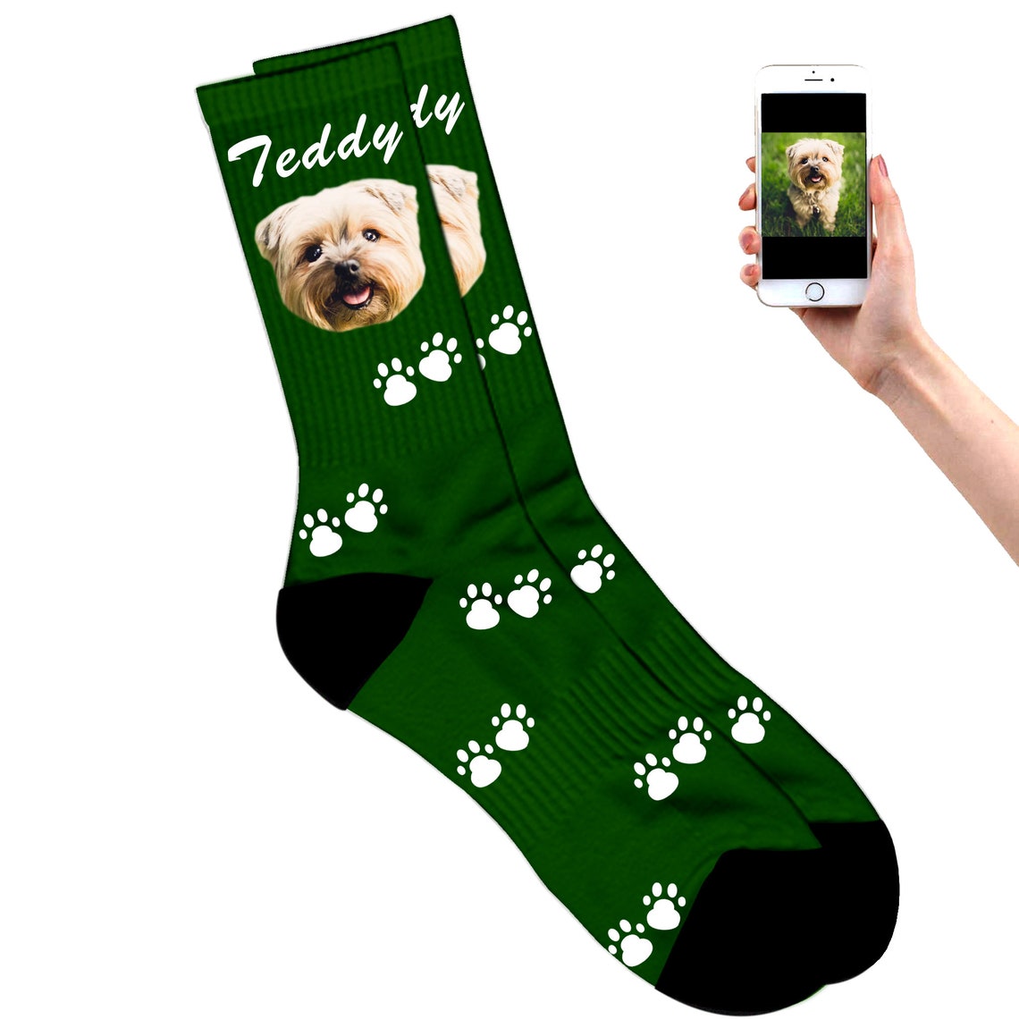 Personalized Dog Socks Custom Printed Socks With Your Dogs Etsy Personalized Dog Socks Custom Printed Socks With Your Dogs Etsy