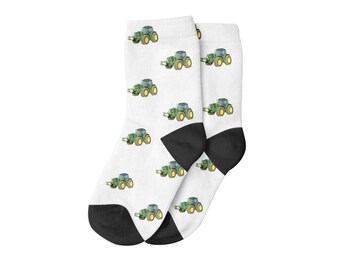 Chaussettes tracteur pour enfants - Chaussettes avec tracteurs sur eux!