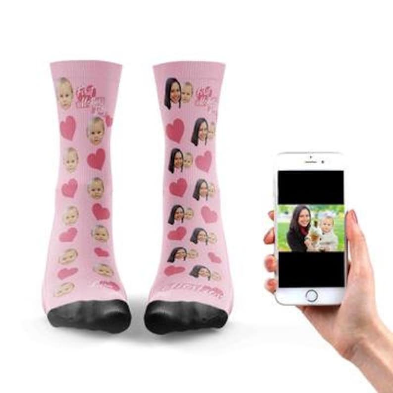 First Mothers Day Sock Custom Designed Socks